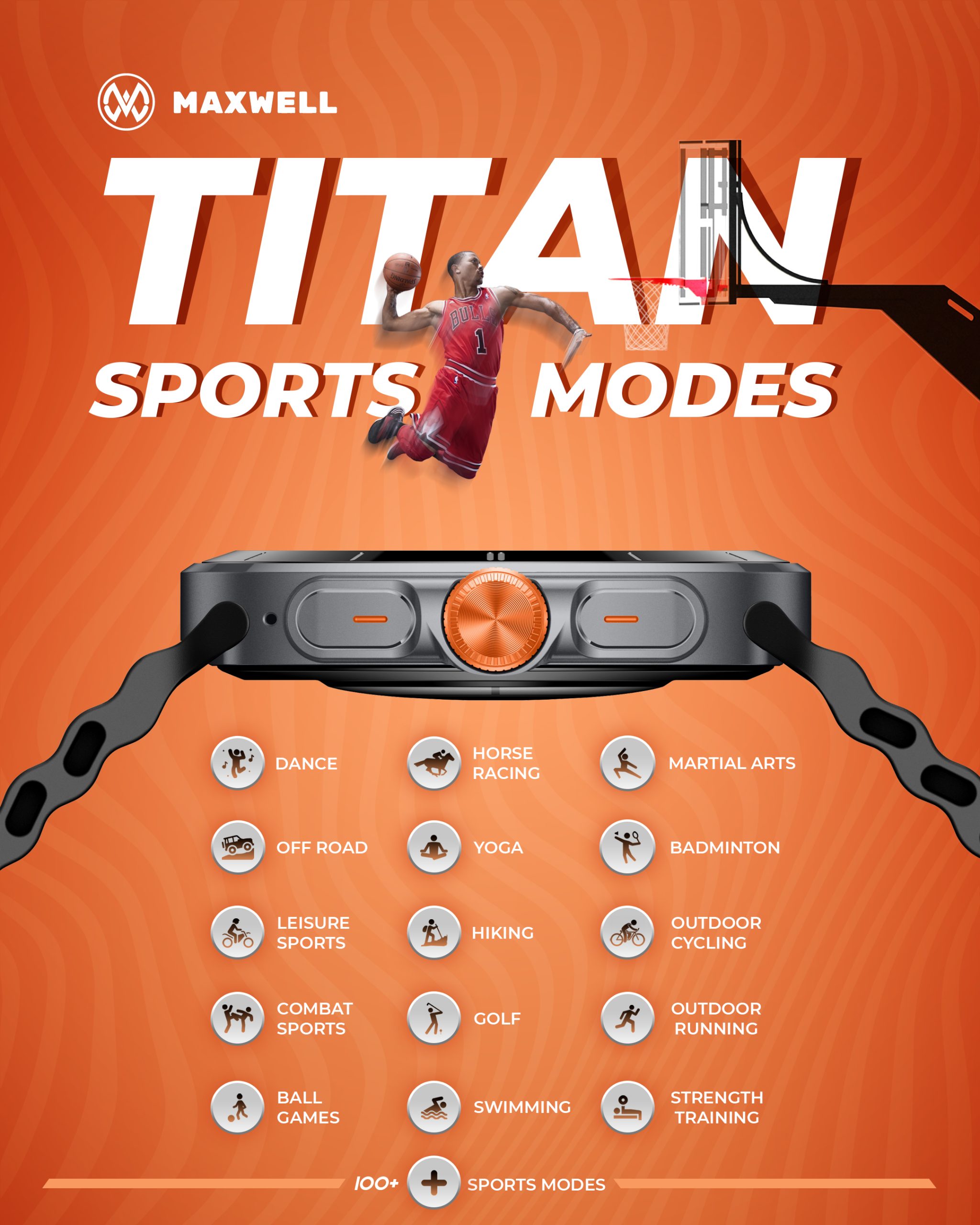 ساعت هوشمند تیتان Titan Sport Modes با نمایشگر AMOLED و حالت‌های ورزشی متعدد