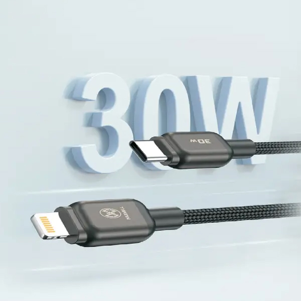 کابل تبدیل 30 واتی USB-C به لایتنینگ مکسول با طول ۱ متر Maxell USB-C to Lightning 30W
