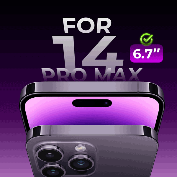 گلس محافظ صفحه نمایش مدل Maxwell 3D Super Hardy آیفون 14 Pro Max Ultra HD