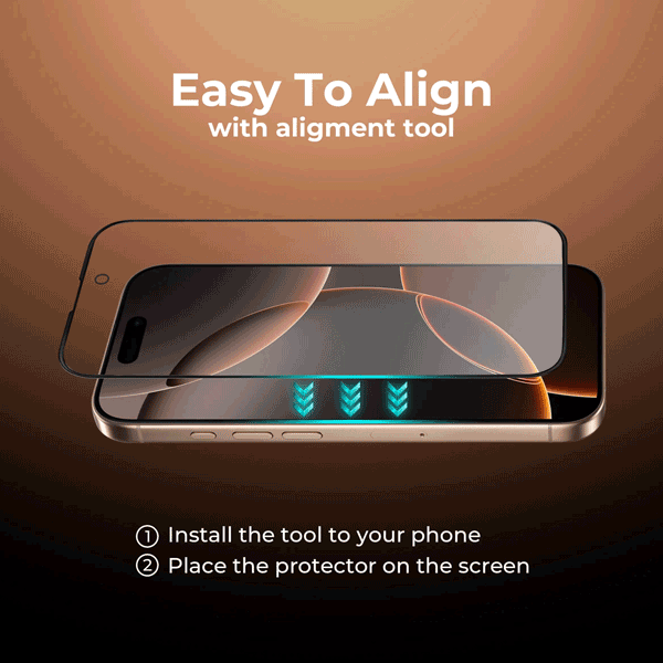 گلس محافظ صفحه نمایش HD ضد لرزش Maxwell 3D Matte Privacy آیفون 16 پرو مکس