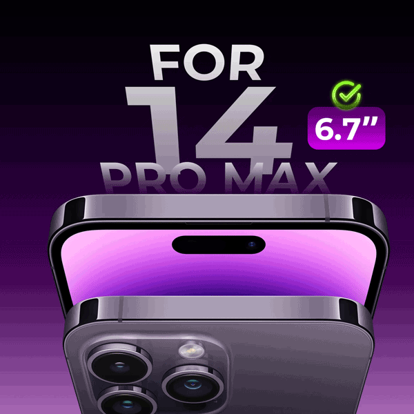گلس و محافظ صفحه نمایش سه بعدی مکسول iPhone 14 Pro Max