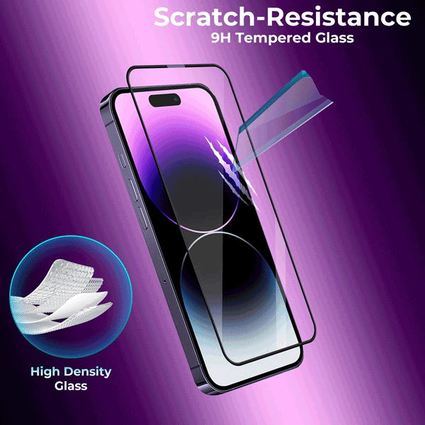 گلس و محافظ صفحه نمایش سه بعدی مکسول iPhone 14 Pro Max