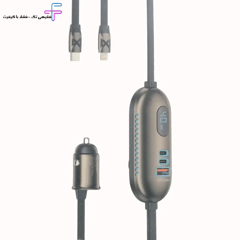 شارژر فندکی 78 وات دو پورت خودرو MAXWELL PD 30W-QC 3.0